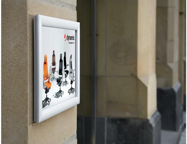 Actual product image Franken Poster frame "Outdoor", DIN A4, 25 mm frame profile silver anodised aluminium snap frame, synthetic
