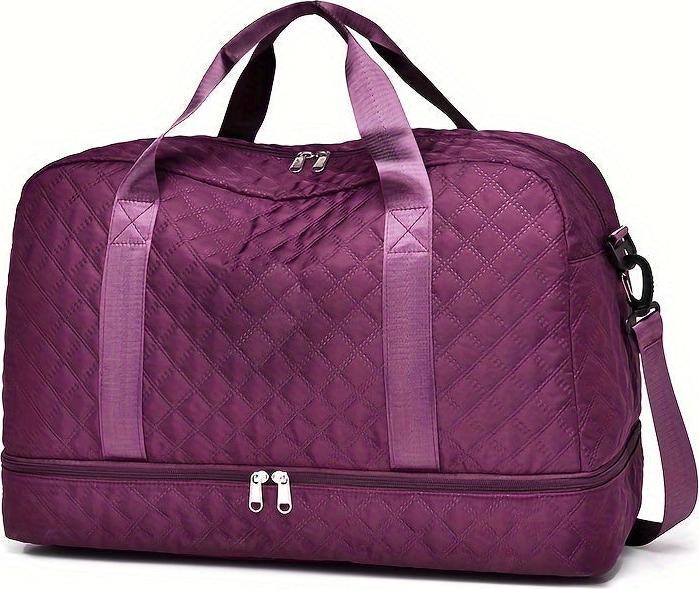 Only-Bags.Store Leichtgewichtige Argyle Muster Gepäcktasche, grosse Kapazität Travel Duffle Bag, Portable Overnight