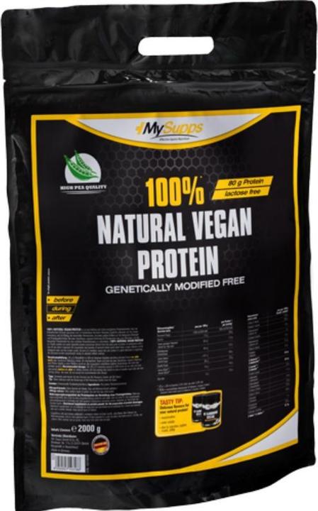 Produktbild My Supps 100% Natural Vegan Protein (2000g Beutel) (Neutral, 1 Stk., 2000 g)