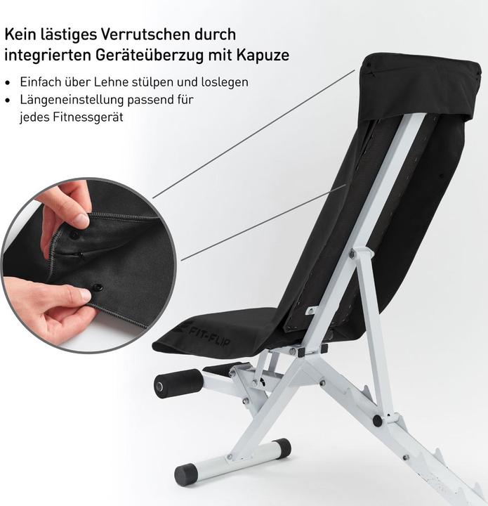 Immagine prodotto Fit-Flip Fitnesshandtuch Mikrofaser mit Reissverschlusstasche 130x48cm (130 x 48 cm)