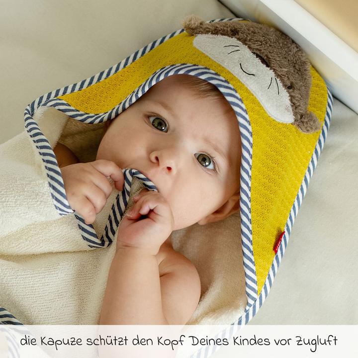 Produktbild Fehn Kapuzenbadetücher & Handtücher Kapuzenbadetuch 80 x 80 cm - Otter