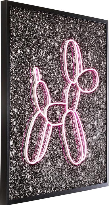 Image du produit Kare Design Glasbild Balloon Dog LED 80x80cm (80 x 80 cm)