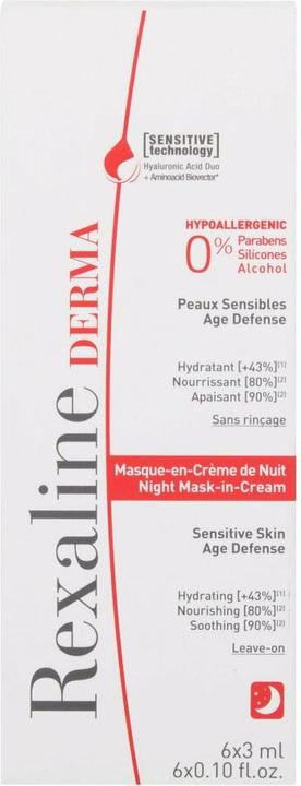 Image du produit Rexaline Derma Night Mask-in-Cream (masque de nuit) (18 ml)