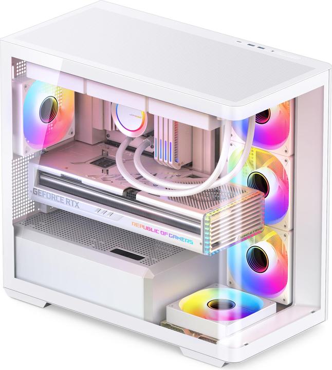Productafbeelding Jonsbo D300 - wit, 270&deg gehard glas (mATX, ITX)