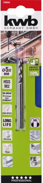 Immagine prodotto kwb Trapano HI-NOX HSS 5.0 mm (5 mm)