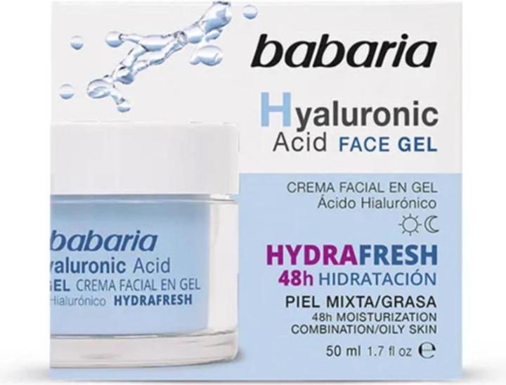 Image du produit Babaria Gel-crème visage à l'acide hyaluronique 50ml (50 ml, Crème de jour)