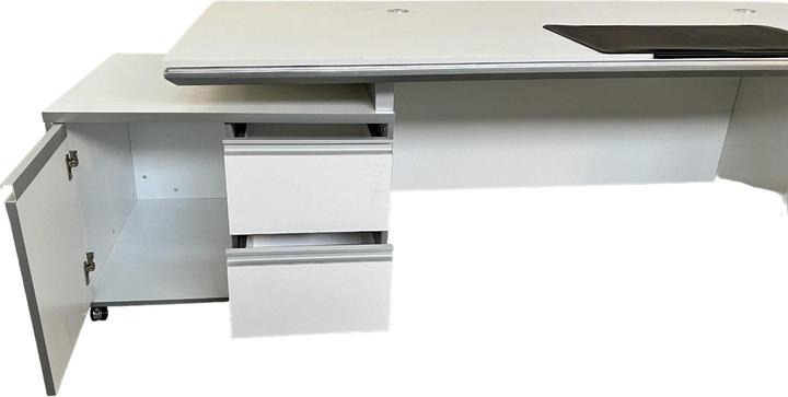 Produktbild Jet-Line Schreibtisch KEHL in weiss (245 x 105 x 75 cm)