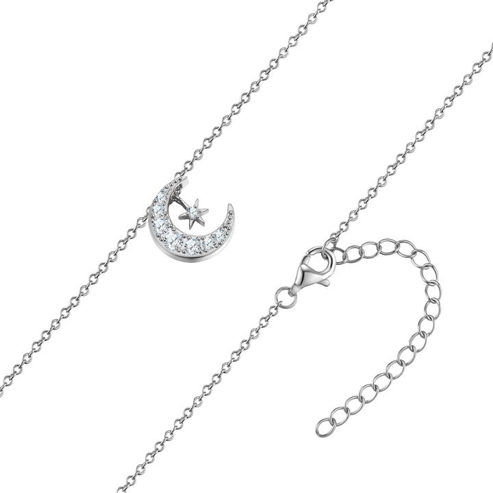 Immagine prodotto Rafaela Donata Collana da donna luna/stella in argento sterling - 35322 (Argento)