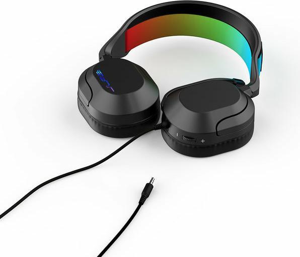 Actual product image JLab Audio Jlab Nightfall Wired Gaming Headset Black Wired, 3.5 mm AUX console cable (Cable)