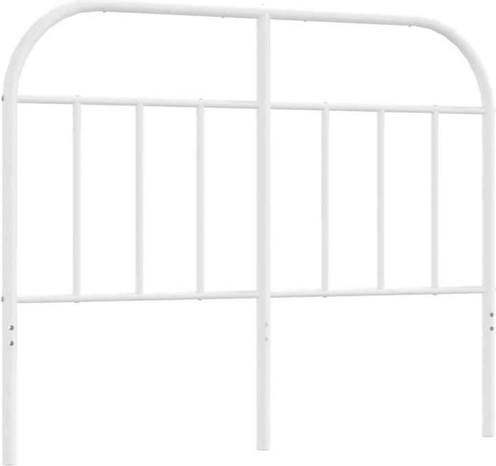 Image du produit VidaXL Kopfteil Metall Weiss 120 cm, Farbe: Weiss (125 x 3 x 100 cm)