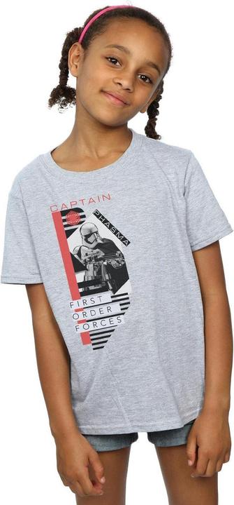 Actual product image Star Wars Girls The Last Jedi Captain Phasma Cotton T-Shirt (152, 158)