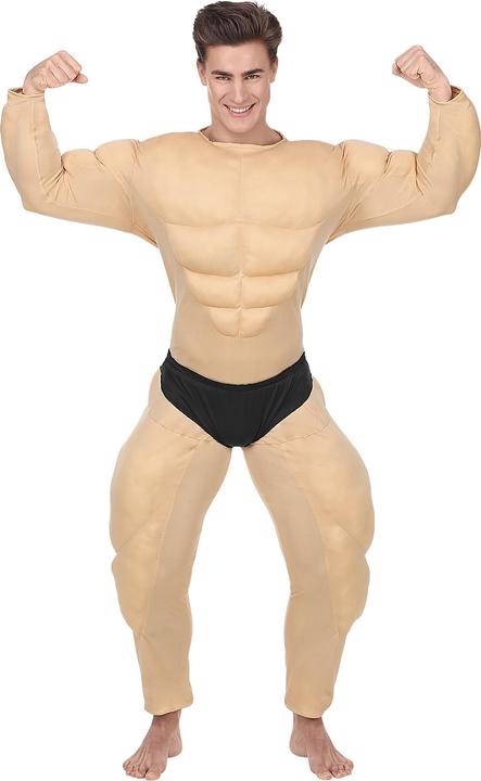 Actual product image Widmann Bodybuilder costume: muscle jumpsuit with briefs (M)