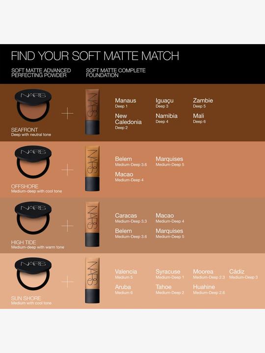 Produktbild NARS Cosmetics Soft Matte Advanced Perfecting Powder Offshore (OFFSHORE)