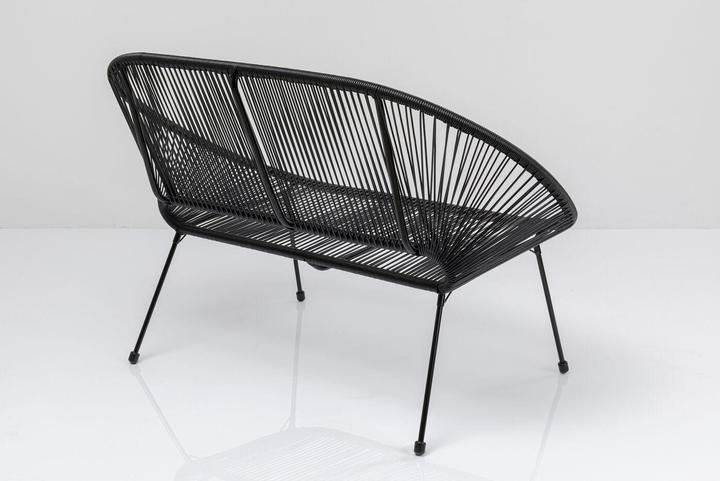 Actual product image Kare Design Bench Acapulco Black (121 cm)