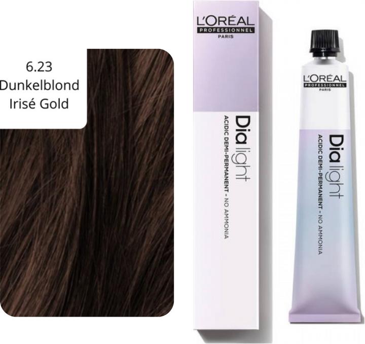 Productafbeelding L'Oréal Professionnel DIALight - 6.23 Donker Blond Irisé Goud (6.23 Donker Blond Irisé Goud)