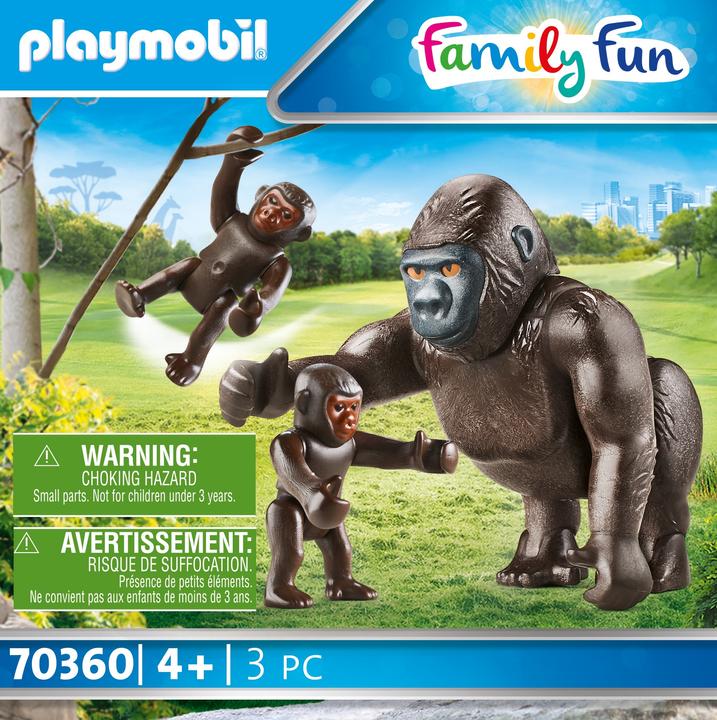 Produktbild Playmobil Gorilla mit Babys (70360, Playmobil Family Fun)