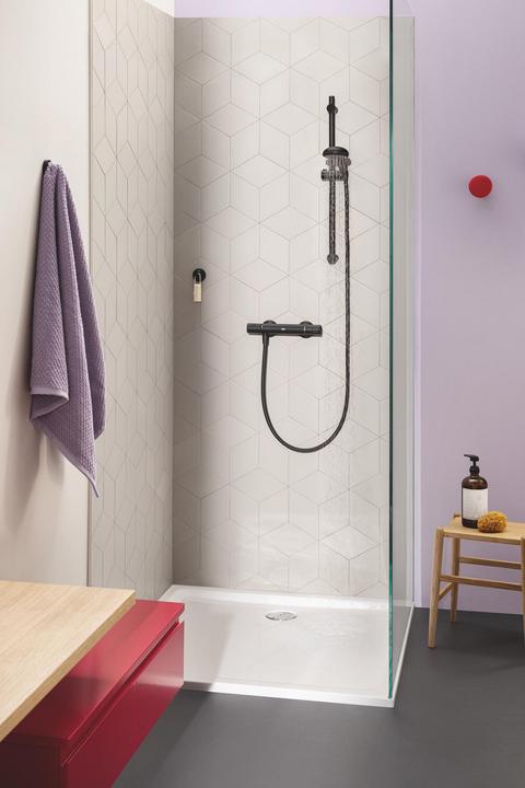 Image du produit Grohe Precision Start QuickFix Robinet thermostatique pour douche, noir mat