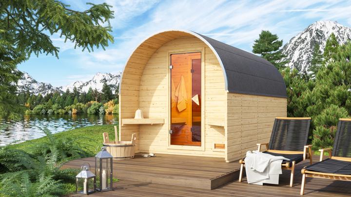 Immagine prodotto Karibu Anticamera della sauna a barile (Senza forno)