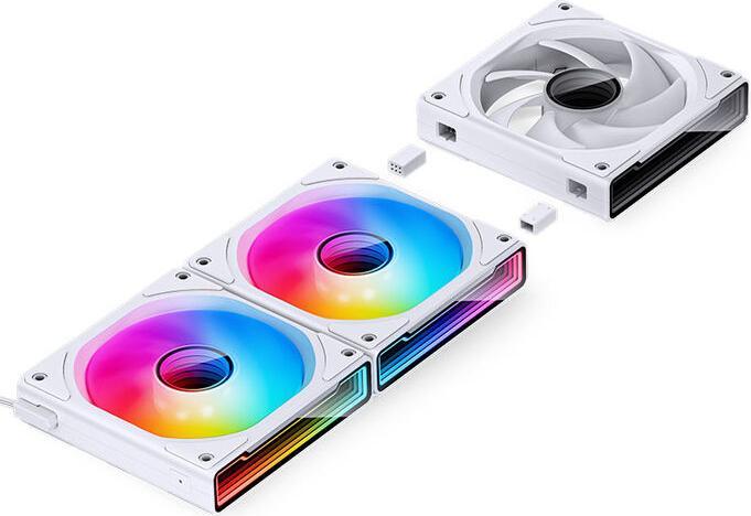 Image du produit Jonsbo ZK-120W Ventilateur 3en1- A-RGB, blanc (120 mm, 3 x)