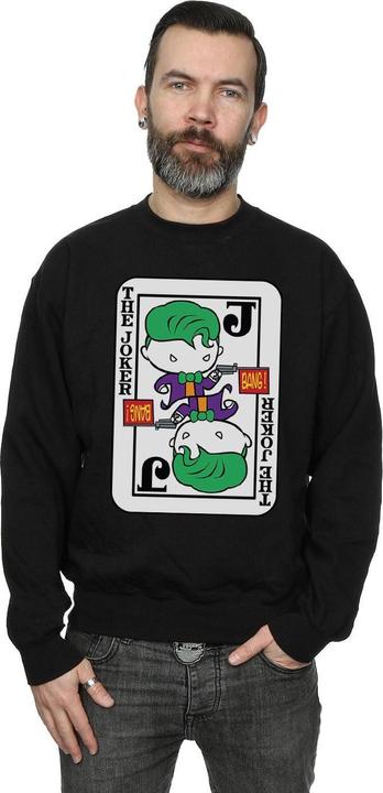 Actual product image Mens Chibi Joker Playing Card Sweatshirt (L)