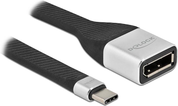 Delock Câble ruban FPC USB Type-C™ vers DisplayPort (DP Alt Mode) 4K 60 Hz 14 cm (0.14 m, DisplayPort)