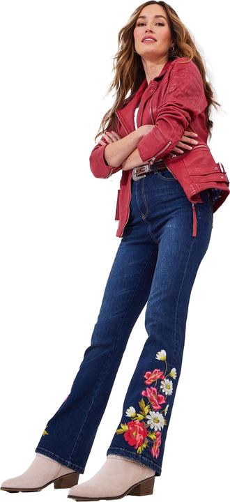 Actual product image Joe Browns Floral Embroidered Bootcut Jeans (38)
