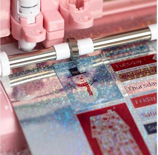 Actual product image Silhouette Sticker paper Holographic dots