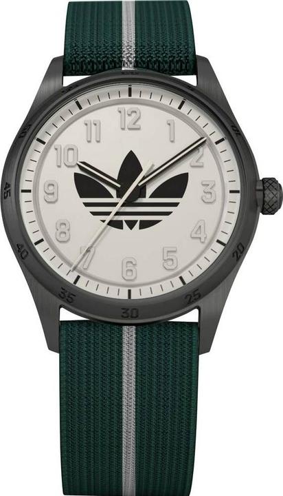 Immagine prodotto adidas Orologio da polso al quarzo AOSY23042 Nero Materiale cassa=acciaio Materiale (bracciale) (Orologio da polso analogico, 42 mm)
