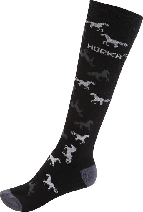 Grey, horses black