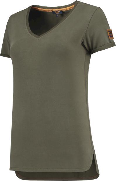 Produktbild Tricorp 104006ArmyXXL T-Shirt Premium V Hals Dames (XXL)