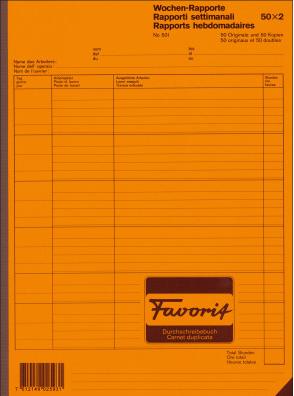 Image du produit Favorit Rapports hebdomadaires (2 x)