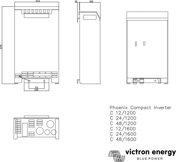 Actual product image Victron Energy Phoenix Inverter C 12/1200