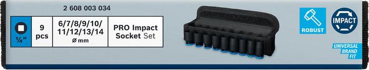 Produktbild Bosch Professional Zubehör PRO Impact (11 mm, 12 mm, 8 mm, 10 mm, 7 mm, 9 mm, 6 mm, 14 mm, 13 mm)