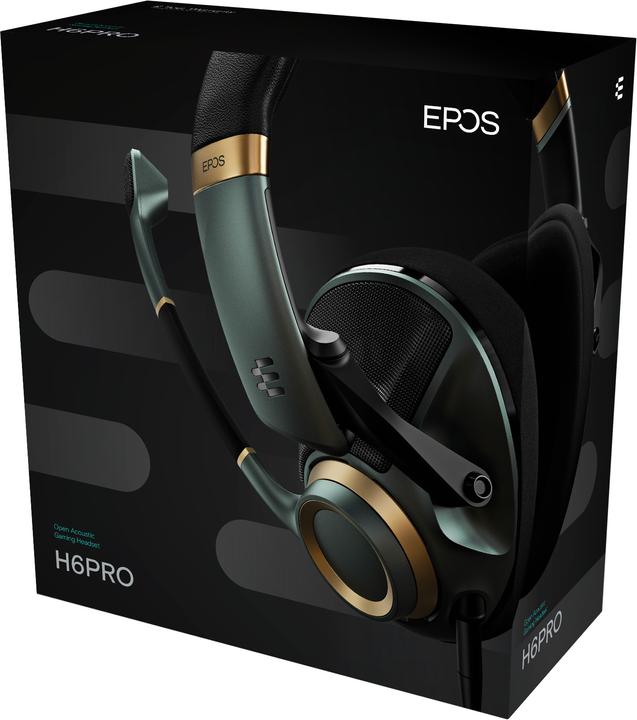 Productafbeelding EPOS H6PRO Open Akoestische Gaming Headset, groen (Bedraad)