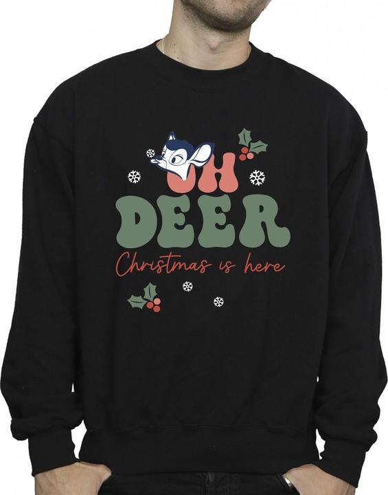 Actual product image Disney Mens Bambi Oh Deer Cotton Sweatshirt (4XL)