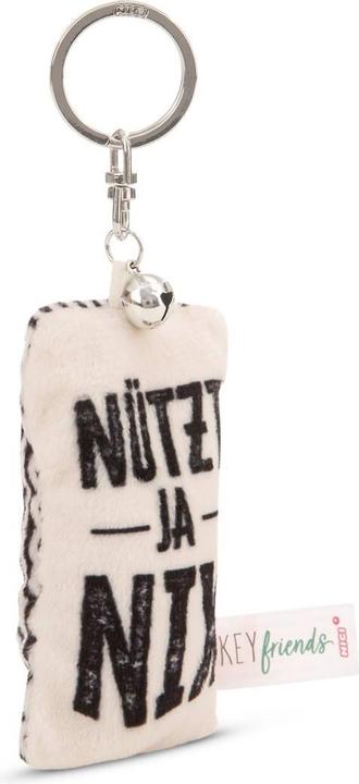 Immagine prodotto Magni NICI Schlüsselanhänger Mini Plüschkissen Nützt ja nix mit Glöckchen 8cm