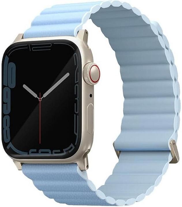 Image du produit Uniq pasek Revix Premium Apple Watch Series 1/2/3/4/5/6/7/8/SE/SE2 38/40/41mm Edition Reversible Mag (Acier inoxydable, Silicone, Cuir véritable)