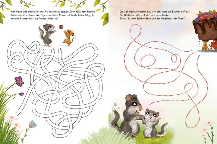 Immagine prodotto Der kleine Siebenschläfer: Zeig mir den Weg durchs Labyrinth! (Tedesco, Sabine Bohlmann, Scuole Kerstin, Christine Rechl, 2023)