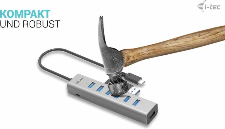 Actual product image i-tec C31HUBMETAL703 (USB-C, USB-A, 7 Ports)