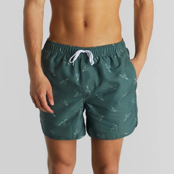 Produktbild Dedicated Swim Shorts Sandhamn Sea Turtles Forest Green XL (XL)