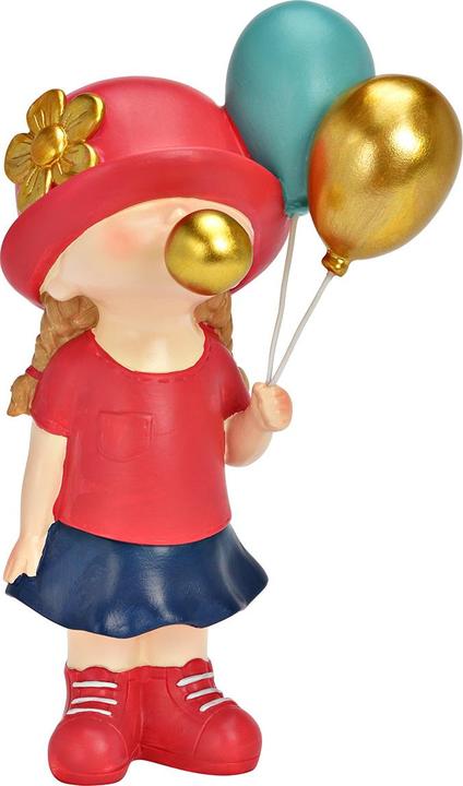 Immagine prodotto CreaDiva Figur Mädchen mit Kaugummiblase und Luftballons Bunt