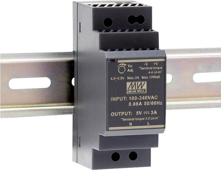 Actual product image MeanWell INDUSTRIAL DIN RAIL POWER SUPPLY - SINGLE OUTPUT - 30 W - 12 V - 2 A