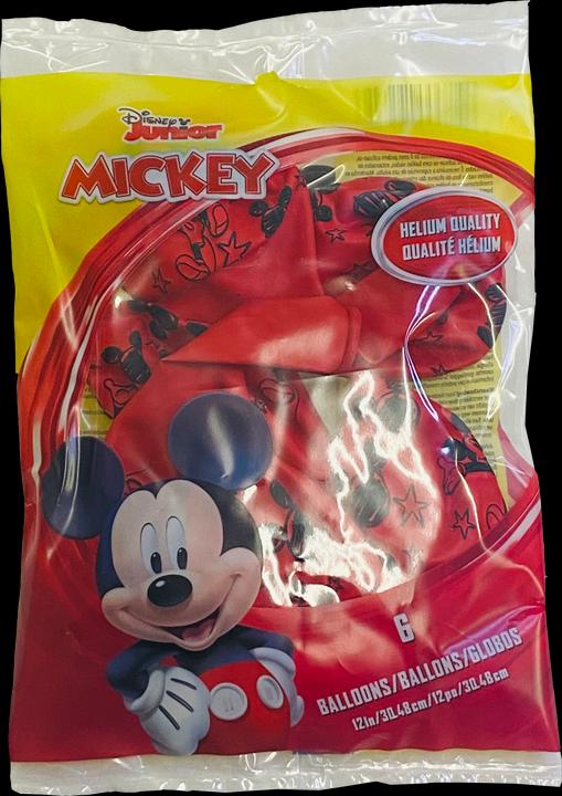 Produktbild Pionneer Rote Luftballons Mickey Mouse (6 x)