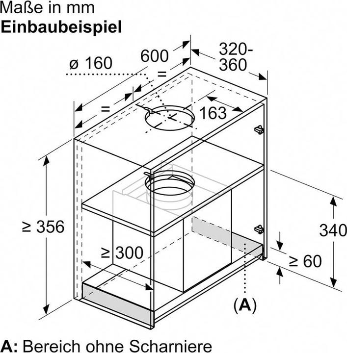 Produktbild Bosch Hausgeräte DBB67AM60 (Flachschirmhaube)