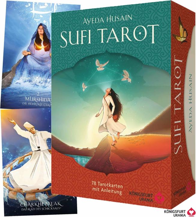 Sufi-Tarot - Der Weg des Herzens: 78 Tarotkarten mit Anleitung (Deutsch, Ayeda Husain, 2023)