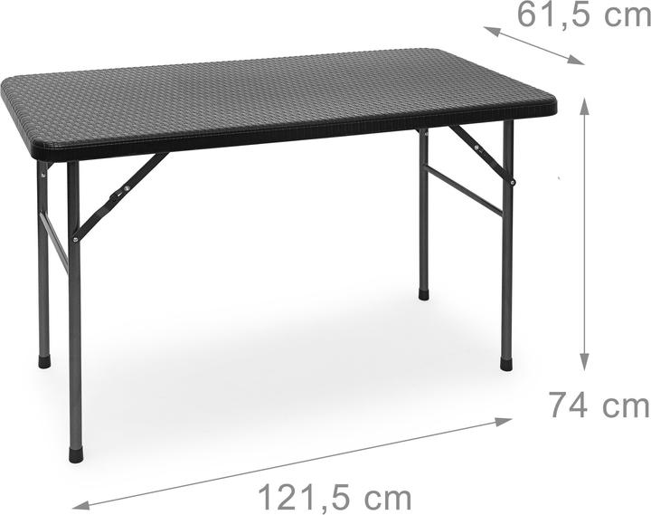 Actual product image Relaxdays Garden table (121.50 cm)
