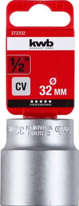 Produktbild kwb 372332 Steckschlüsseleinsatz 32 mm 1/2" (32 mm)