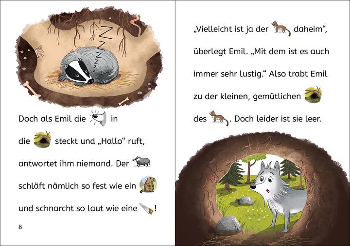 Produktbild Bildermaus - Der kleine Wolf findet einen Freund (Deutsch, Julie Leuze, Nadine Y. Resch, Loewe Erstlesebücher, 2023)
