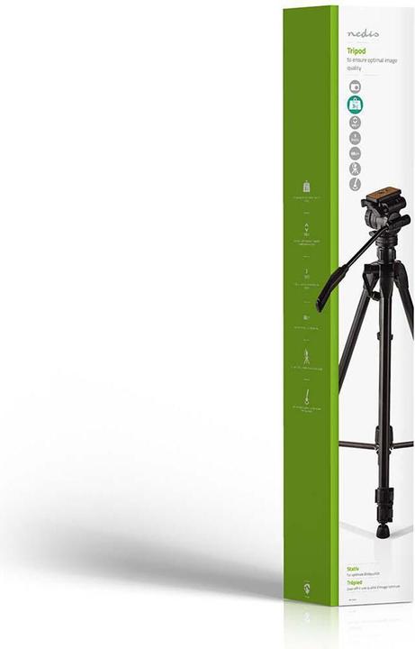 Produktbild Nedis Stativ Maximale Belastbarkeit: 3.0 kg Min. arbeitshöhe: 60.0 cm max. Arbeitshöhe: 165.0 cm 3 (Kunststoff, Metall)