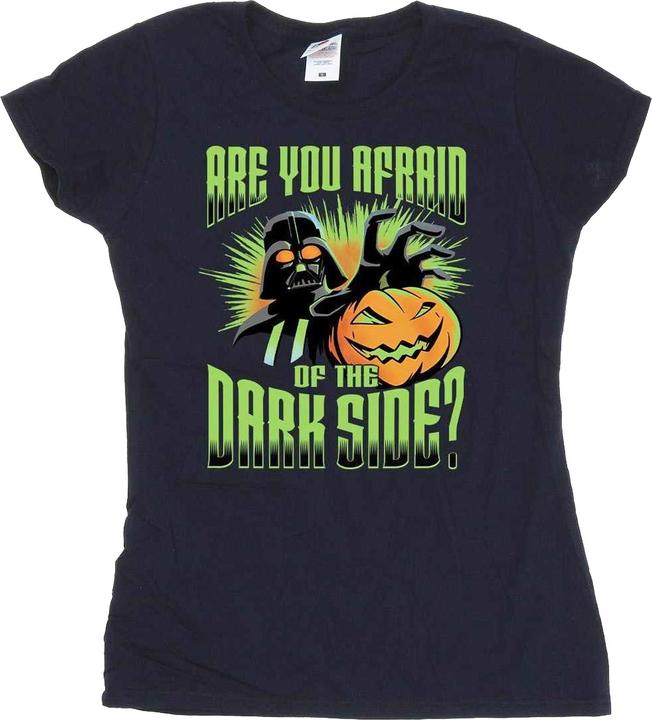 Actual product image Star Wars Womens/Ladies Dark Side Darth Vader Cotton T-Shirt (L)